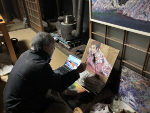 エルビスを描く過度の写真